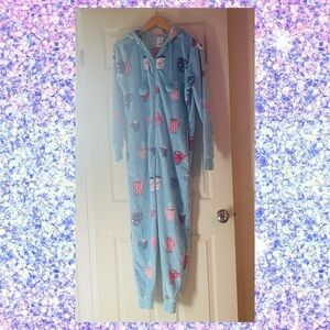 Munki Munki Blue Onesie with Mug Pattern